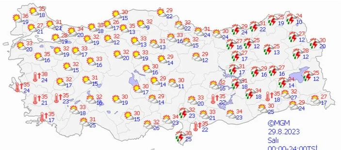 Meteoroloji'den Yağış Ve Kuvvetli Rüzgar Uyarısı