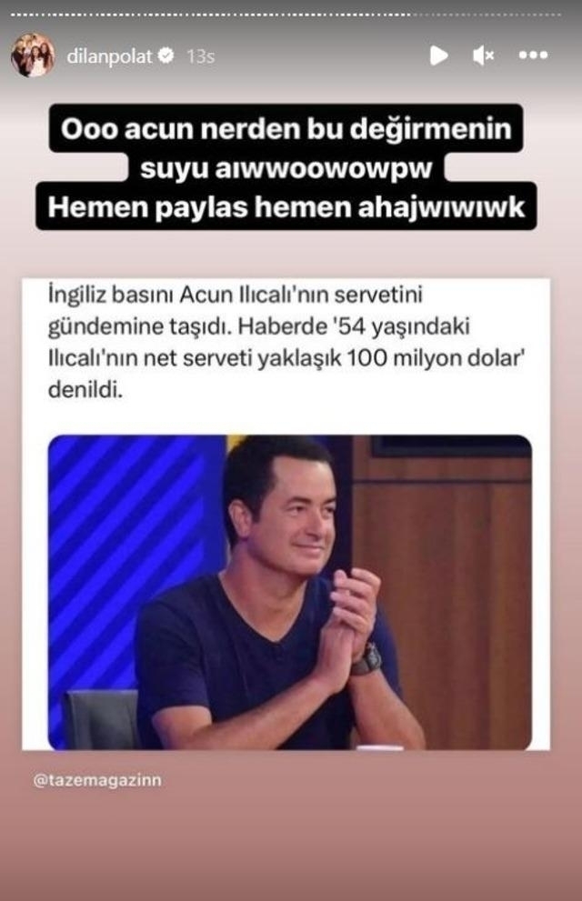 Acun Ilıcalı'nın Servetiyle İlgili Bomba İddia! Dilan Polat'dan Gönderme