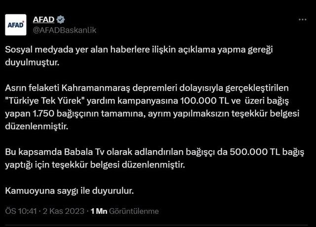 Oğuzhan Uğur'dan Afad Tarafından Verilen Teşekkür Belgesi İçin Açıklama!