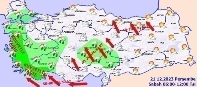 Meteorolojiden Kuvvetli Yağış Ve Şiddetli Rüzgar Uyarısı! Tüm Yurdu Etkileyecek...