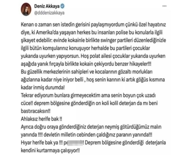 Deniz Akkaya'dan Eylül Öztürk Ve Kenan Özkan Çiftine Swinger Partisi İddiası!