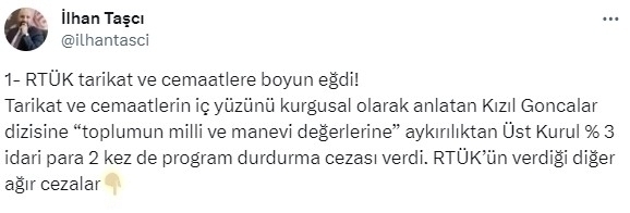 Rtük, Kızıl Goncalar Dizisine Para Cezası Ve Yayın Durdurma Cezası Verdi