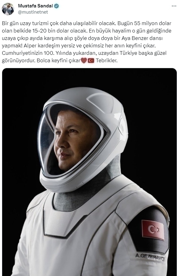 Türkiye'nin İlk Astronotu Alper Gezeravcı'ya Ünlülerden Destek!