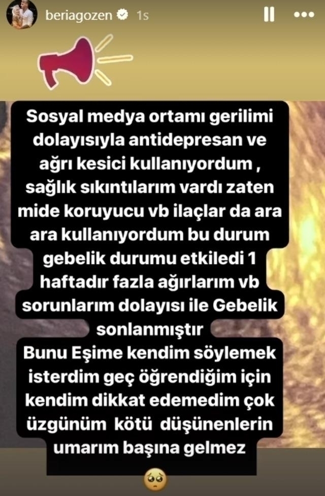 Yunus Emre Canlı Yayında Baba Olacağını Öğrendi, Ancak Üzücü Haber Geldi: Beria Özden'den Açıklama