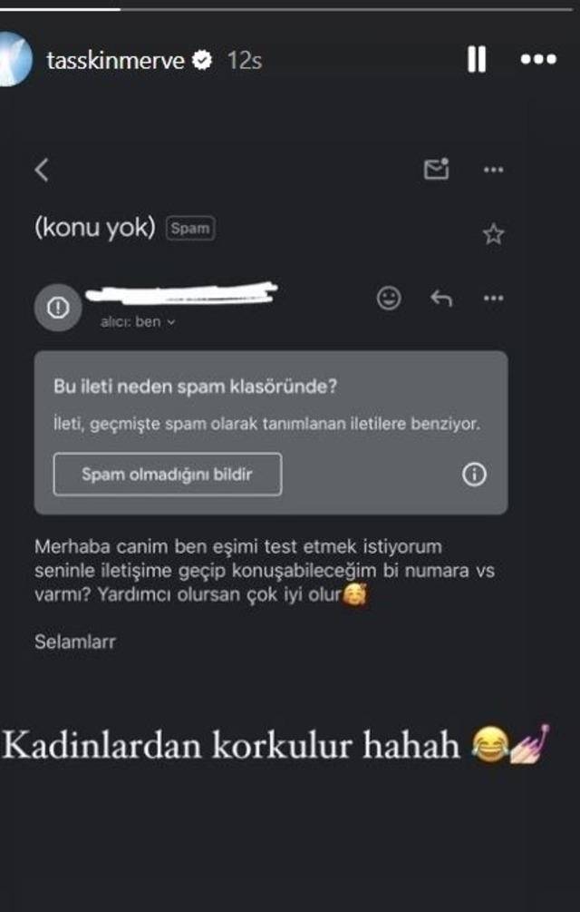 Merve Taşkın'a Gelen İlginç Mesaj Sosyal Medyayı Salladı!