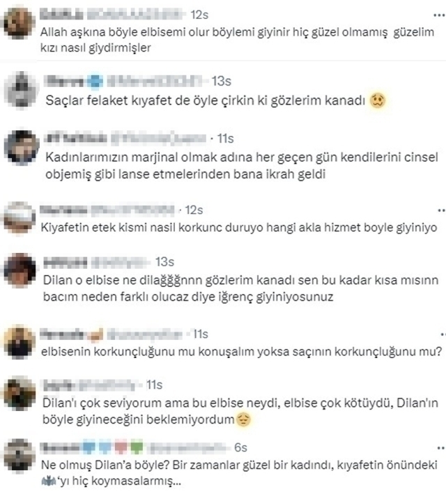 Dilan Çiçek Deniz'in Siyah Tül Elbisesi Eleştirilere Neden Oldu