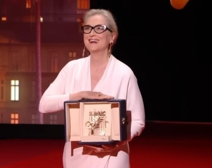 Meryl Streep, Cannes Film Festivali'nde Altın Palmiye Onur Ödülü Aldı