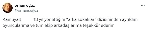 Arka Sokaklar'ın 18 Yıllık Yönetmeni Orhan Oğuz Veda Etti