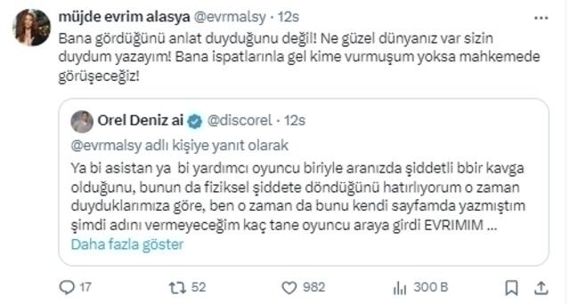 Evrim Alasya'nın Oyuncu Tokatladığı İddiaları Gündemde