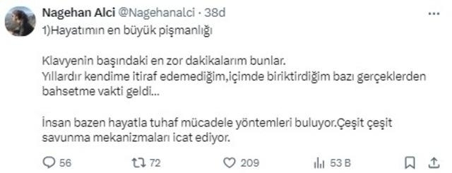 Nagehan Alçı, Evliliği Boyunca Şiddet Gördüğünü İtiraf Etti