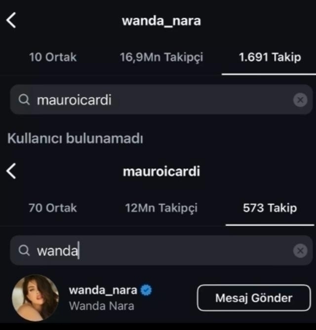 Wanda Nara, Sosyal Medyadan Mauro Icardi'yi Takipten Çıkardı