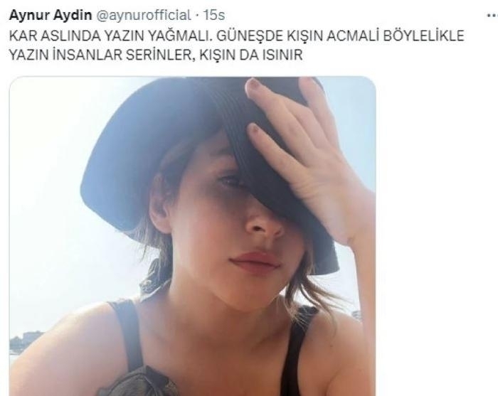 Aynur Aydın'ın İlginç Çözüm Önerisi: Yazın Kar Yağdırmak!