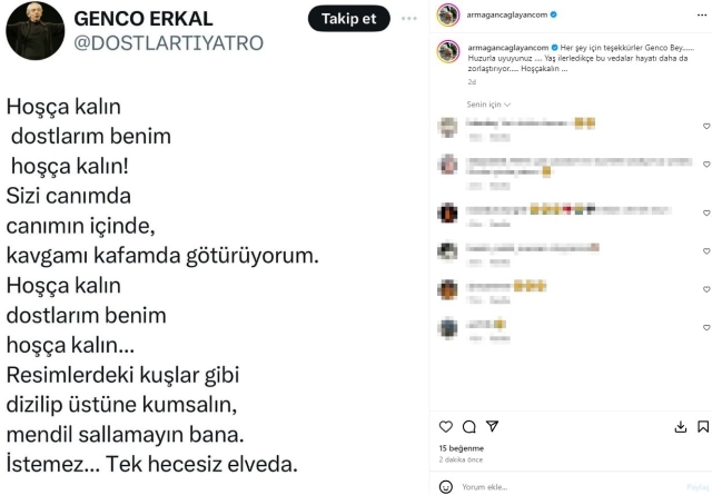 Genco Erkal, 86 yaşında kan kanseri nedeniyle hayatını kaybetti, sanat dünyası yasa boğuldu