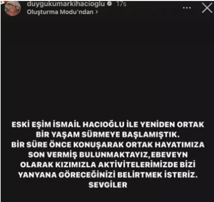 İsmail Hacıoğlu ile eski eşi Duygu Kumarki yeniden ayrıldı