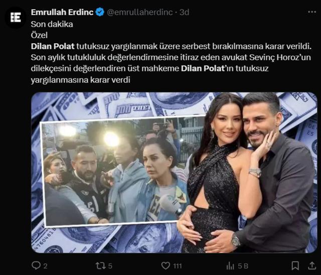 Dilan Polat, sağlık sorunları nedeniyle tahliye edildi, üst mahkeme tutuksuz yargılanmasına karar verdi