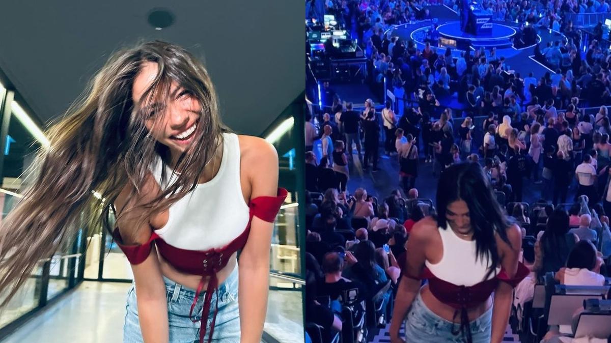 Demet Özdemir, Münih'teki Justin Timberlake konserinde eğlenceli anlarını paylaştı