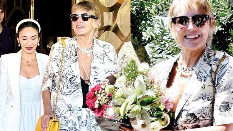 Sharon Stone İstanbul'da Bodrum'dan geldi, Ritz-Carlton'da sürprizlerle karşılandı