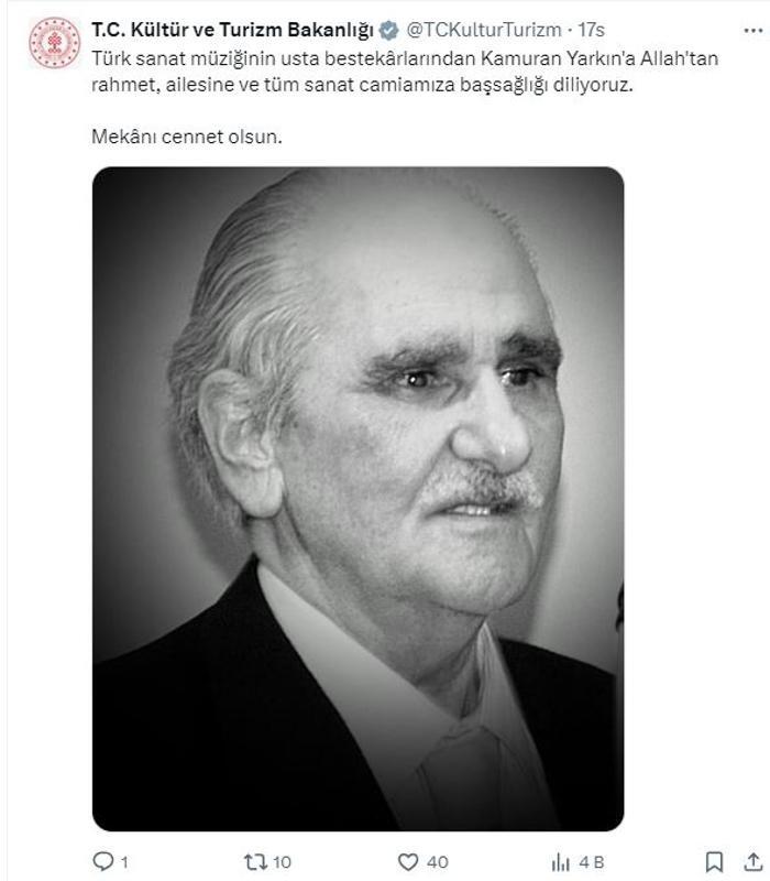 Kamuran Yarkın, Türk sanat müziğinin önemli ismi, 86 yaşında hayatını kaybetti