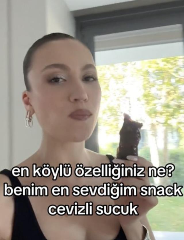 Duygu Özaslan TikTok'ta Cevizli Sucuk Aşıklarıyla Gündemde ve Eleştirilere Maruz Kaldı!