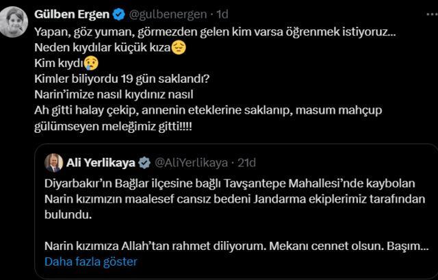 Narin Güran'ın Cansız Bedeni Dere Yatağında Bulundu, Gülben Ergen Isyan Etti!