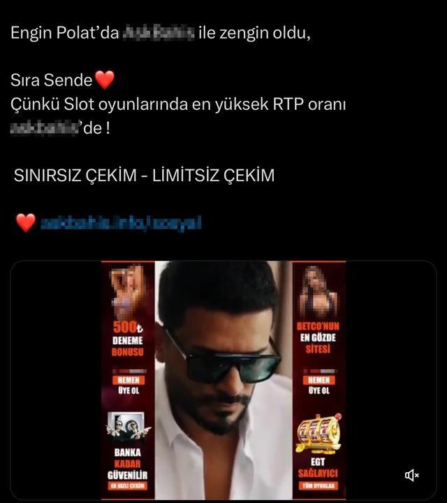 Engin Polat, hakkında devam eden yargı sürecine rağmen yasa dışı bahis reklamında yer aldı!