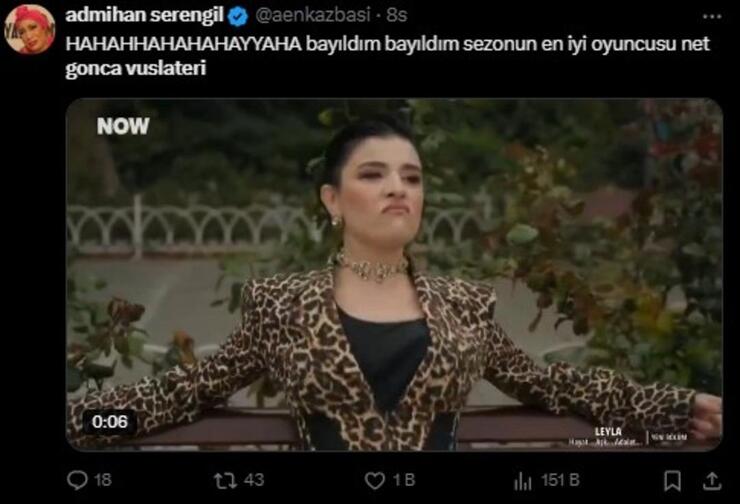 Gonca Vuslateri, Leyla: Hayat Aşk Adalet dizisinde sokakta dans ederek dikkatleri üzerine çekti!