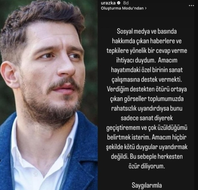 Uraz Kaygılaroğlu'nun Sergi Pozları Tepkilere Neden Oldu, Üzgünüm Dedi