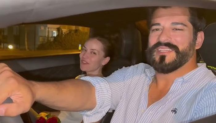 Burak Özçivit ve Fahriye Evcen'in 20 milyon TL'lik spor otomobilleri göz kamaştırdı