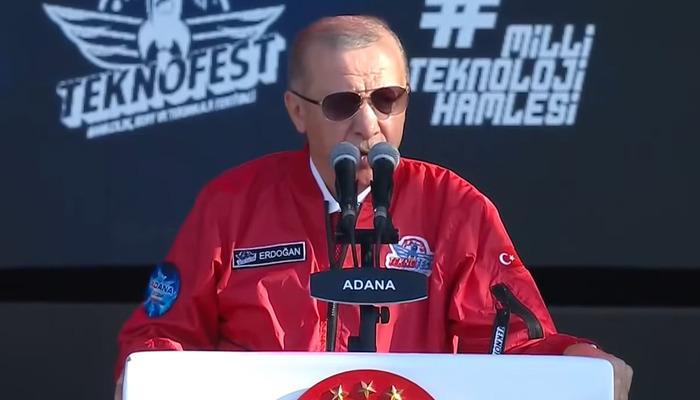 Cumhurbaşkanı Erdoğan, Adana'da düzenlenen TEKNOFEST'te yaptığı konuşmada, İsrail'in...