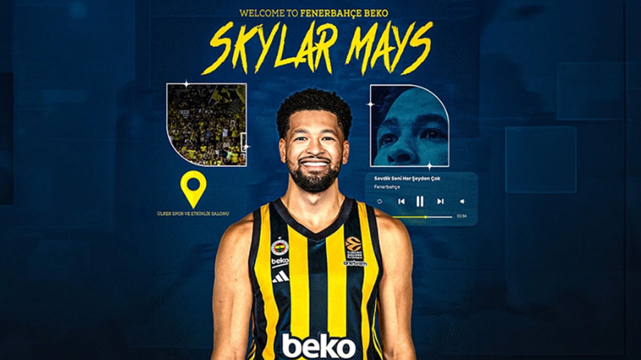 Sarı-lacivertli kulüp, 27 yaşındaki Skylar Mays ile 2024-2025 sezonunun sonuna...