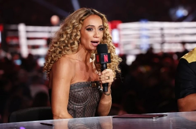 Kate Abdo'nun Mike Tyson ve Jake Paul maçındaki şık kıyafeti sosyal medyada olay oldu