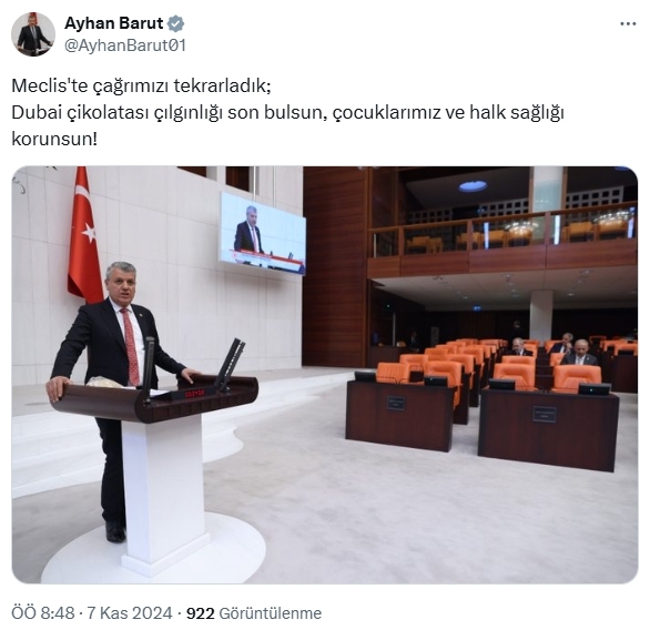 Dubai Çikolatası Tüketimi Artıyor, Halk Sağlığına Tehdit Oluşuyor