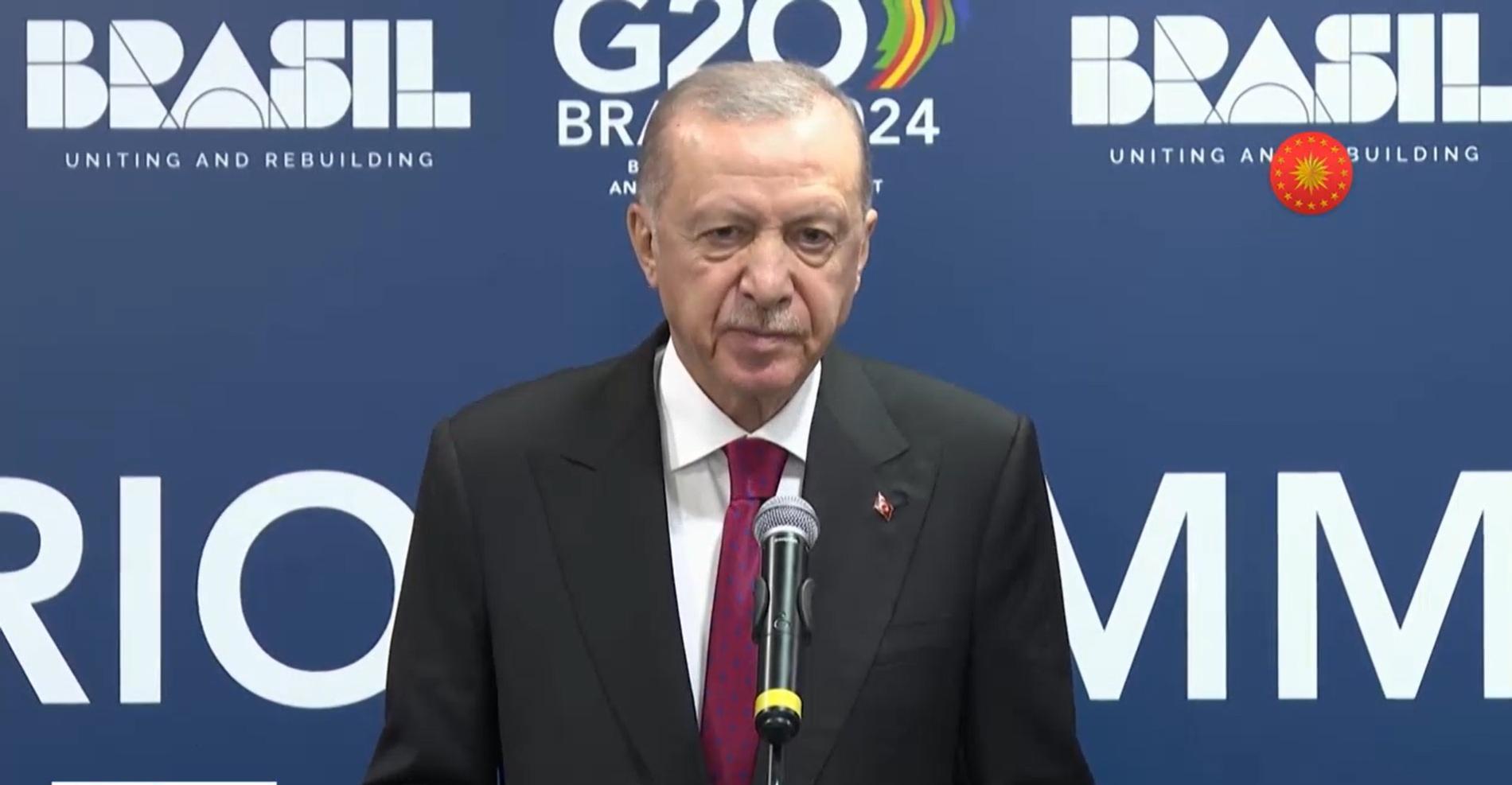 Cumhurbaşkanı Recep Tayyip Erdoğan, uluslararası alanda Türkiye'nin insani...