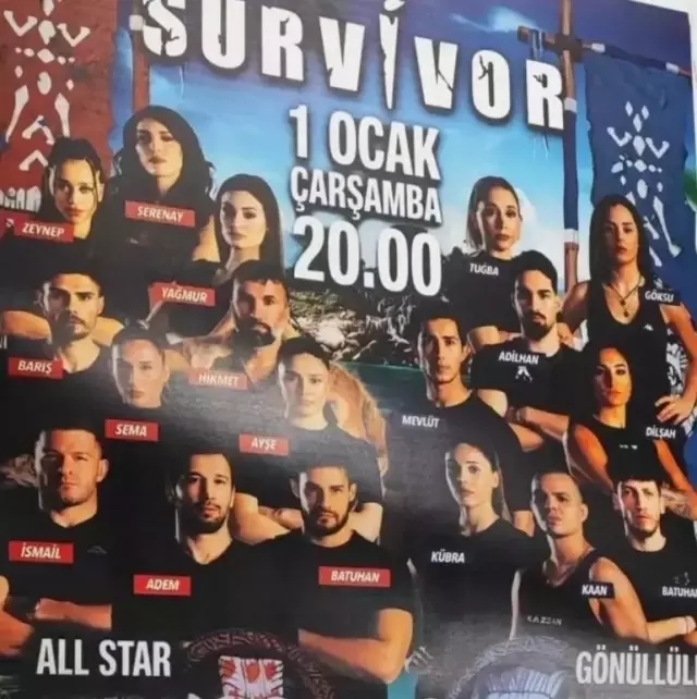 Survivor 2025 1 Ocak'ta Başlıyor! All Star ve Gönüllüler Kadrosu Dikkat Çekerken İlk Tanıtım Yayınlandı