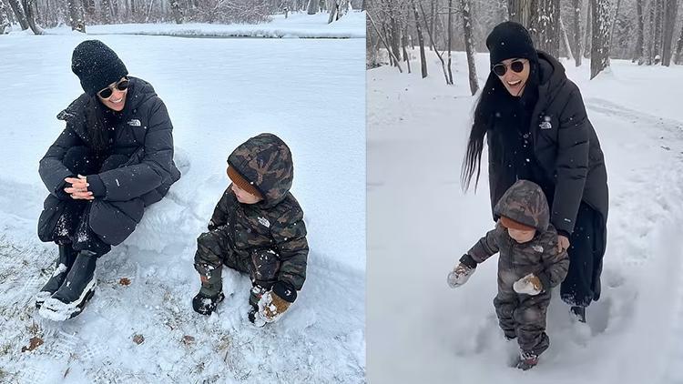 Demi Moore ve Kızları Yılbaşı Tatilinde Karlarda Eğlendi, Torunuyla Neşeli Anlar Yaşadı