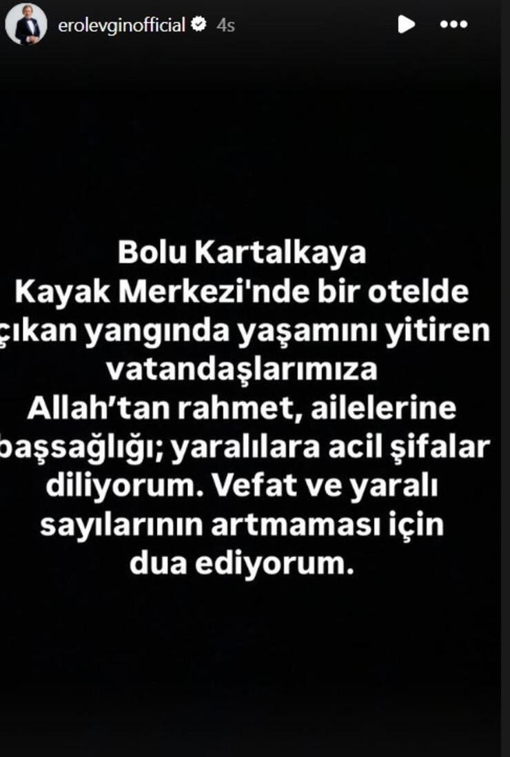 Kartalkaya'daki yangın faciasında ölü sayısı 76'ya yükseldi, ünlüler taziye mesajlarıyla destek verdi.