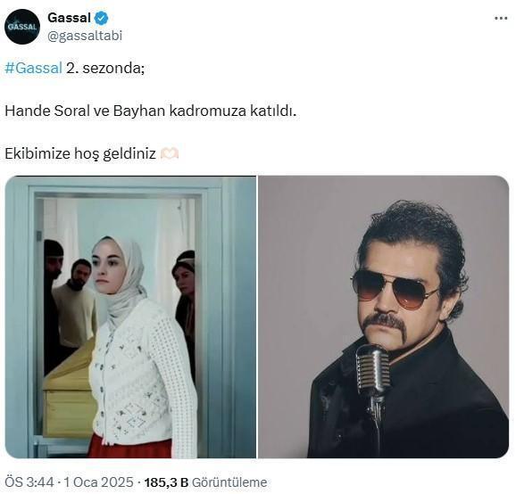 Şarkıcı Bayhan ve Hande Soral, Gassal dizisinin 2. sezon kadrosuna katıldı