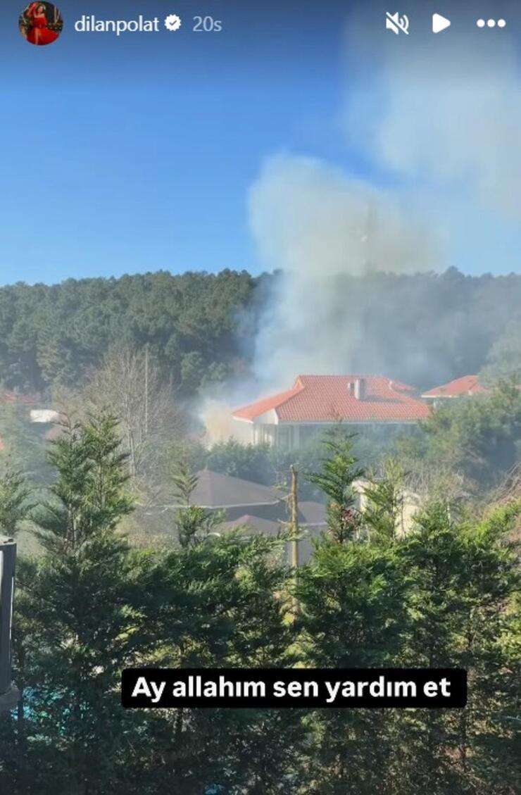 Ünlü isimlerin oturduğu lüks sitede çıkan yangın paniği! Seda Üren ve Dilan Polat sosyal medyada paylaştı!