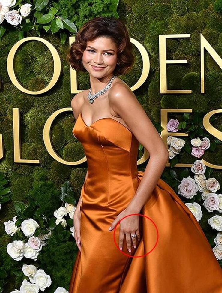 Zendaya'nın Altın Küre'deki pırlanta yüzüğü nişan dedikodularını körükledi!