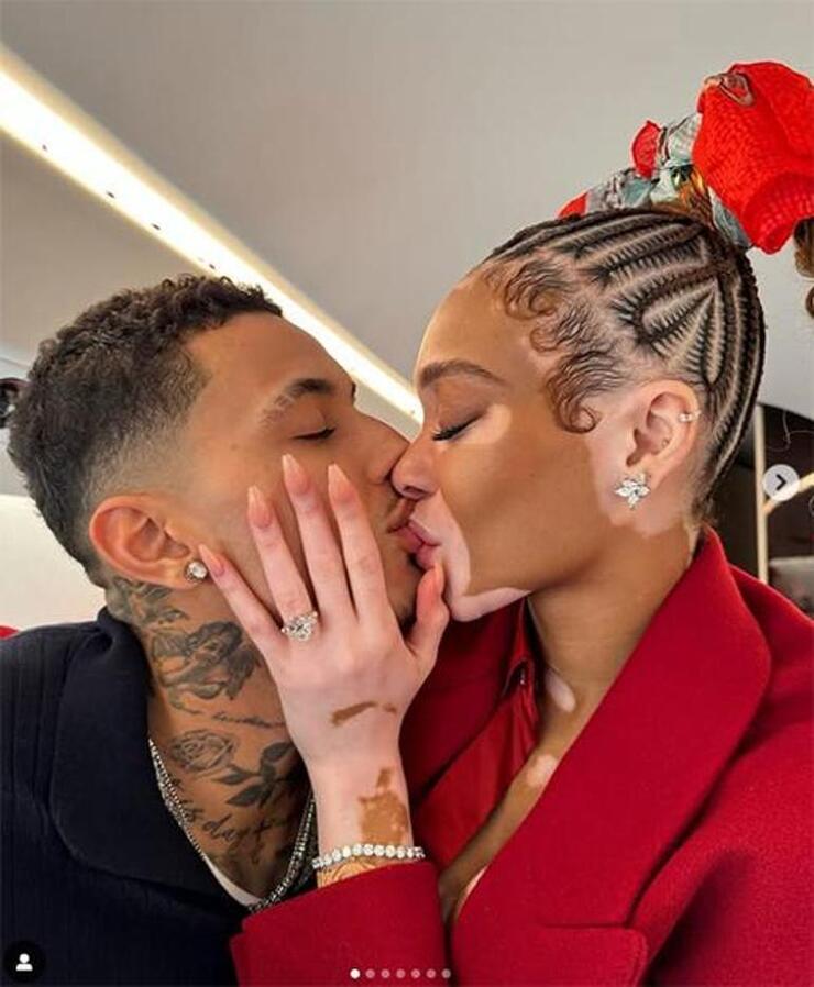 Winnie Harlow, Kyle Kuzma'dan Gökyüzünde Evlilik Teklifi Aldı