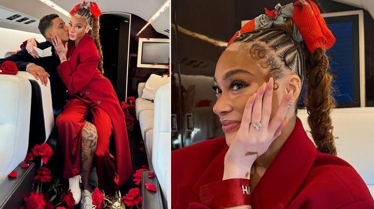 Winnie Harlow, Kyle Kuzma'dan Gökyüzünde Evlilik Teklifi Aldı