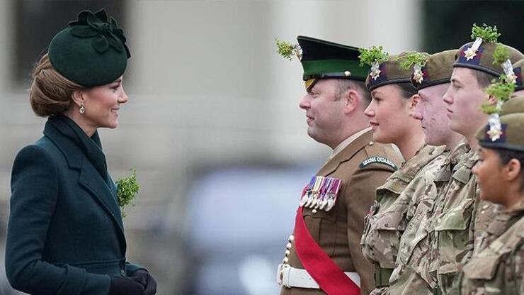 Kate Middleton, İrlanda Muhafızları Albayı unvanını aldı ve sürdürülebilir modayla tutumlu prenses imajını koruyor.