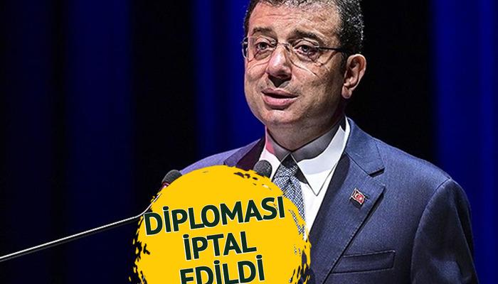 İstanbul Üniversitesi, Ekrem İmamoğlu'nun diplomasını iptal etti!